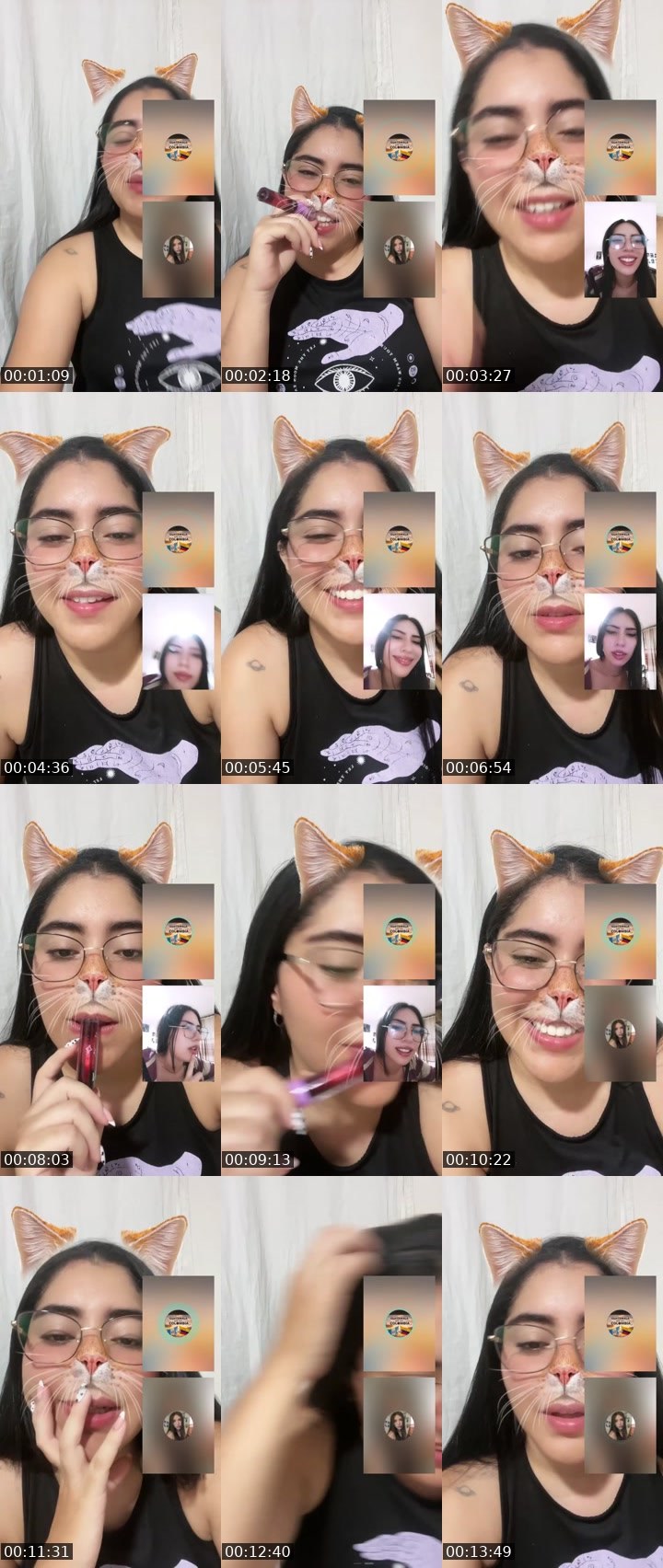 Contact-sheet preview of 𝓝𝓲𝓬𝓸𝓵𝓮🤎✨'s Liveme recording