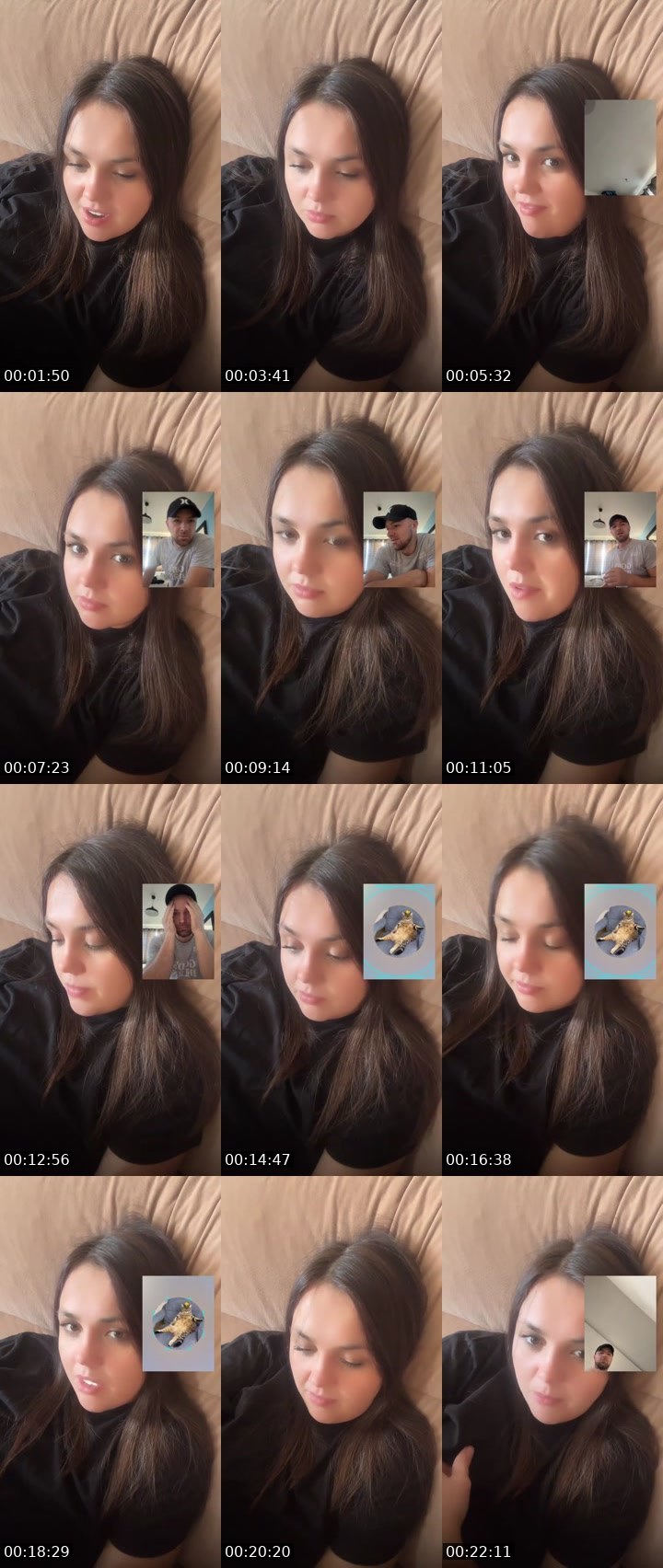 Contact-sheet preview of Nastya KH 😇's Liveme recording