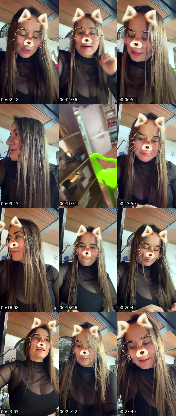 Contact-sheet preview of 💫💜pao 🩷's Liveme recording