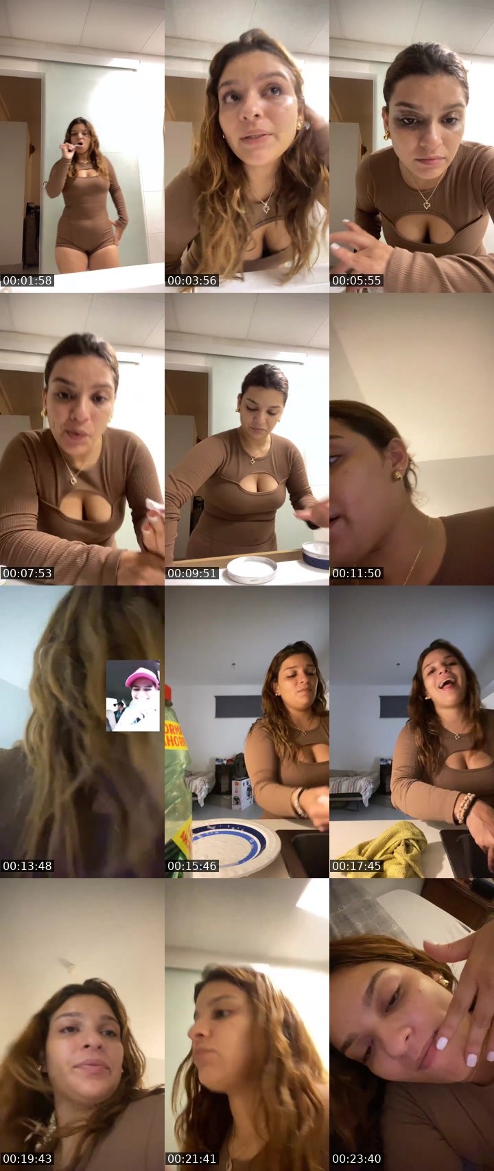 Contact-sheet preview of ADRIANA🎭's Liveme recording