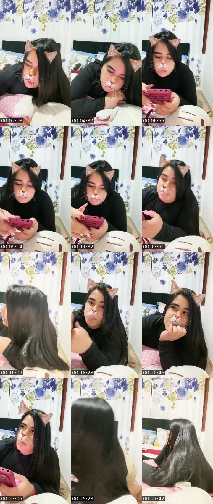 Contact-sheet preview of ♡𝕮𝖆𝖒𝖎𝖎𝖎🧿🕶️'s Liveme recording