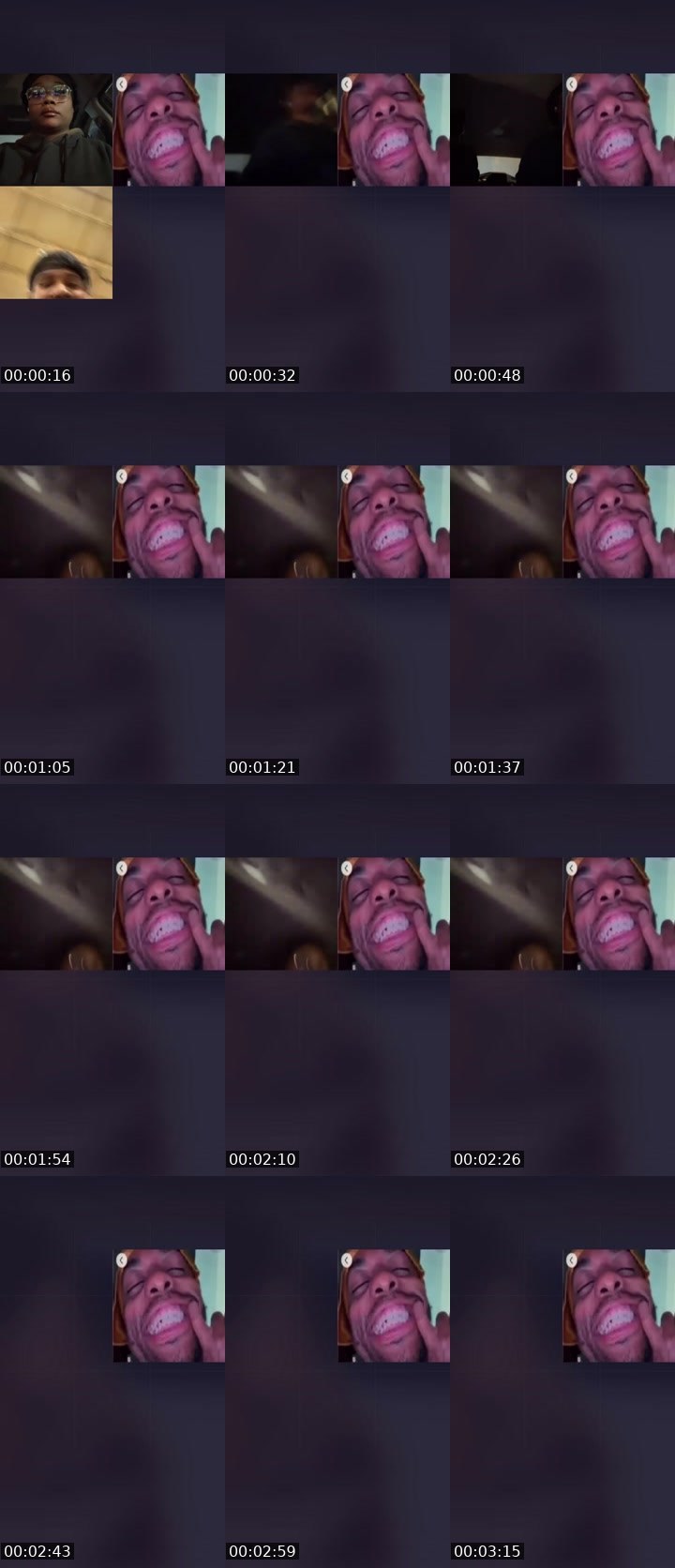 Contact-sheet preview of Indiee💕's Liveme recording
