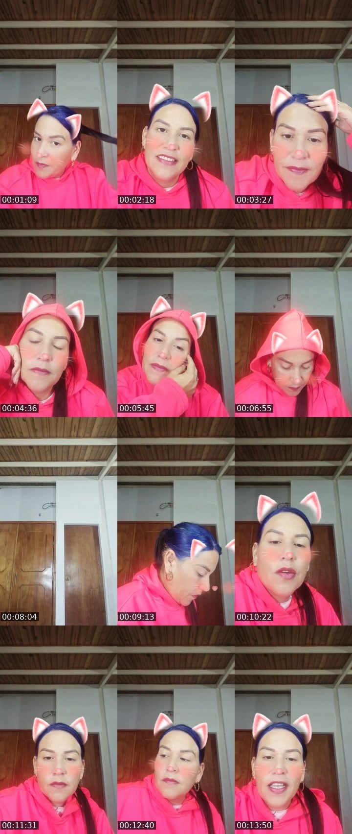 Contact-sheet preview of ChikaArcoiris🌈's Liveme recording