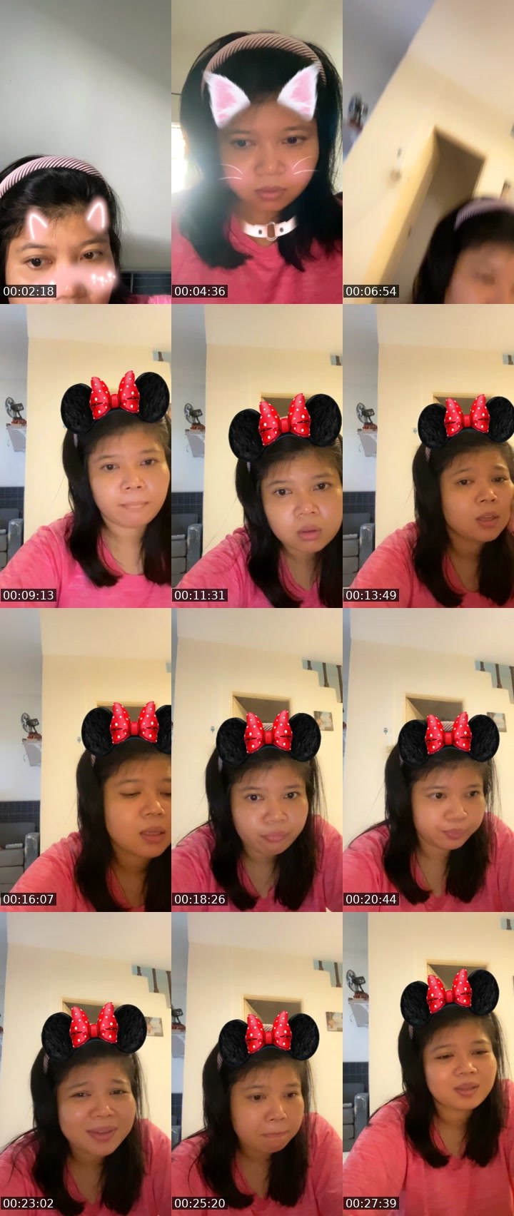 Contact-sheet preview of Sunny24's Liveme recording