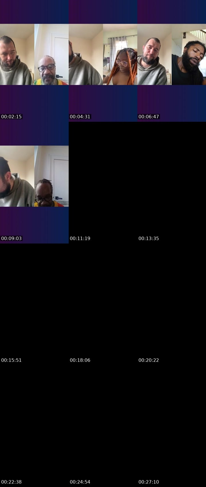 Contact-sheet preview of A noodle doodle's Liveme recording