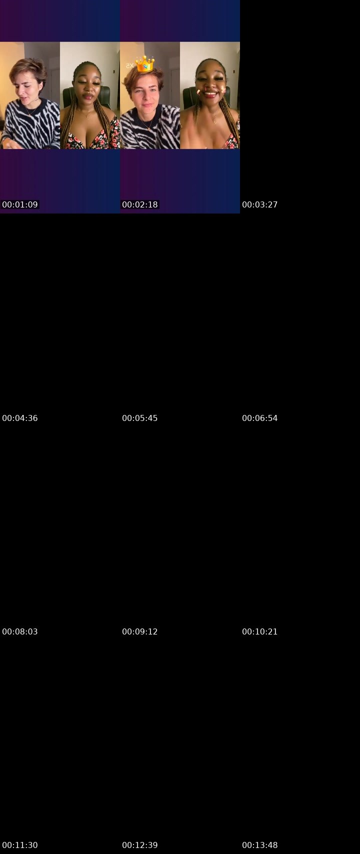 Contact-sheet preview of ❤️Buba❤️'s Liveme recording