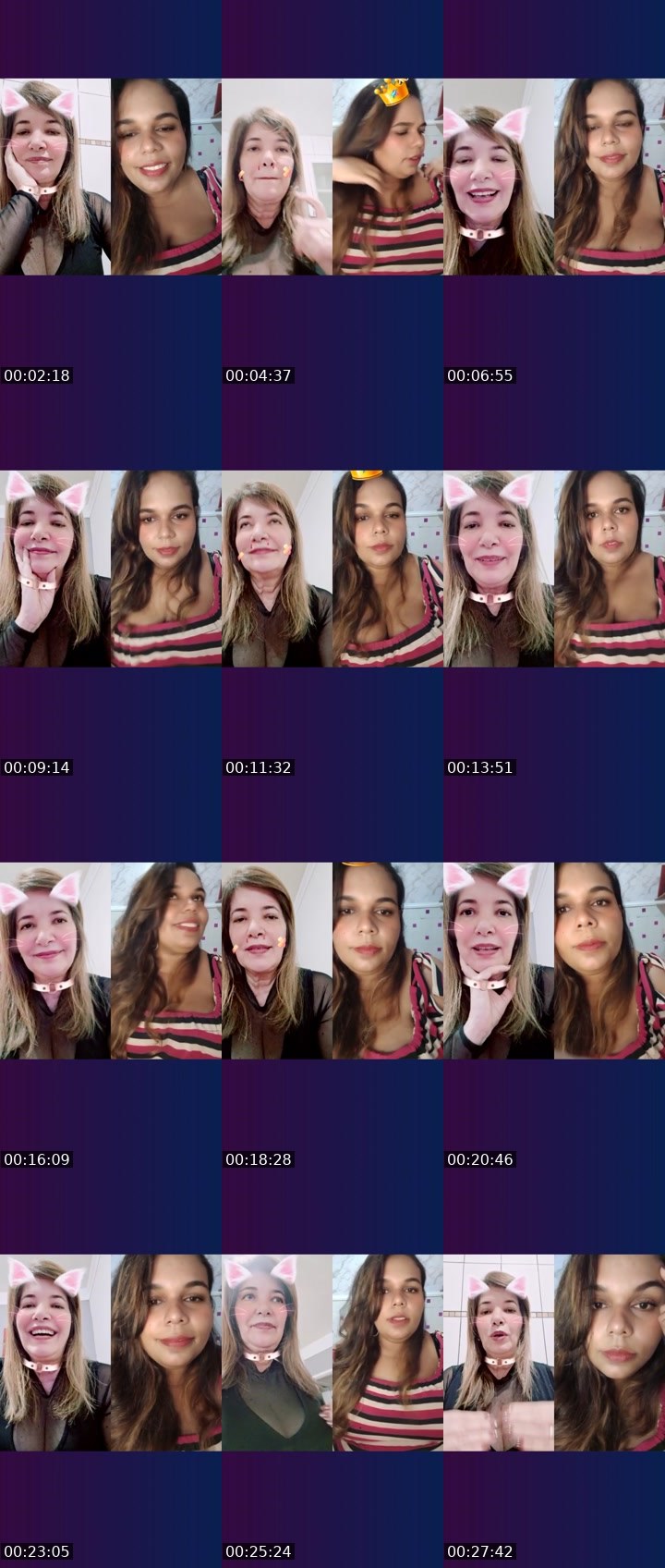 Contact-sheet preview of Bel Vida1k's Liveme recording