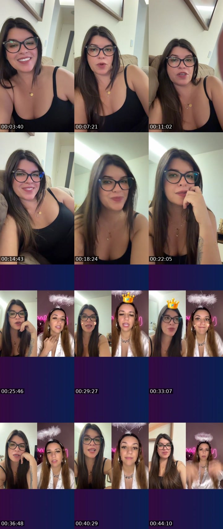 Contact-sheet preview of Escorpiana 🦂🎯's Liveme recording