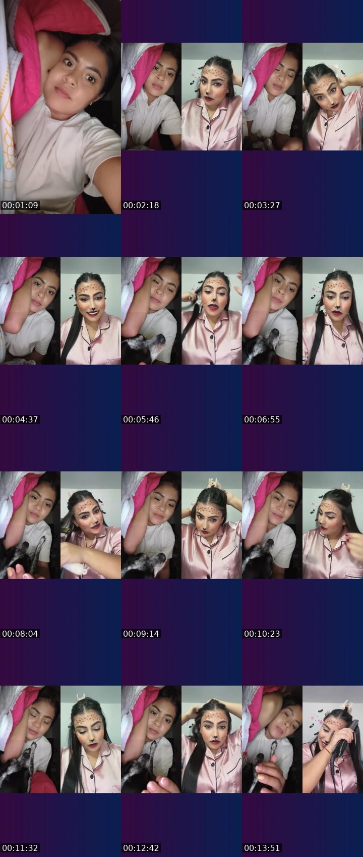Contact-sheet preview of 🌐Daeys💫's Liveme recording