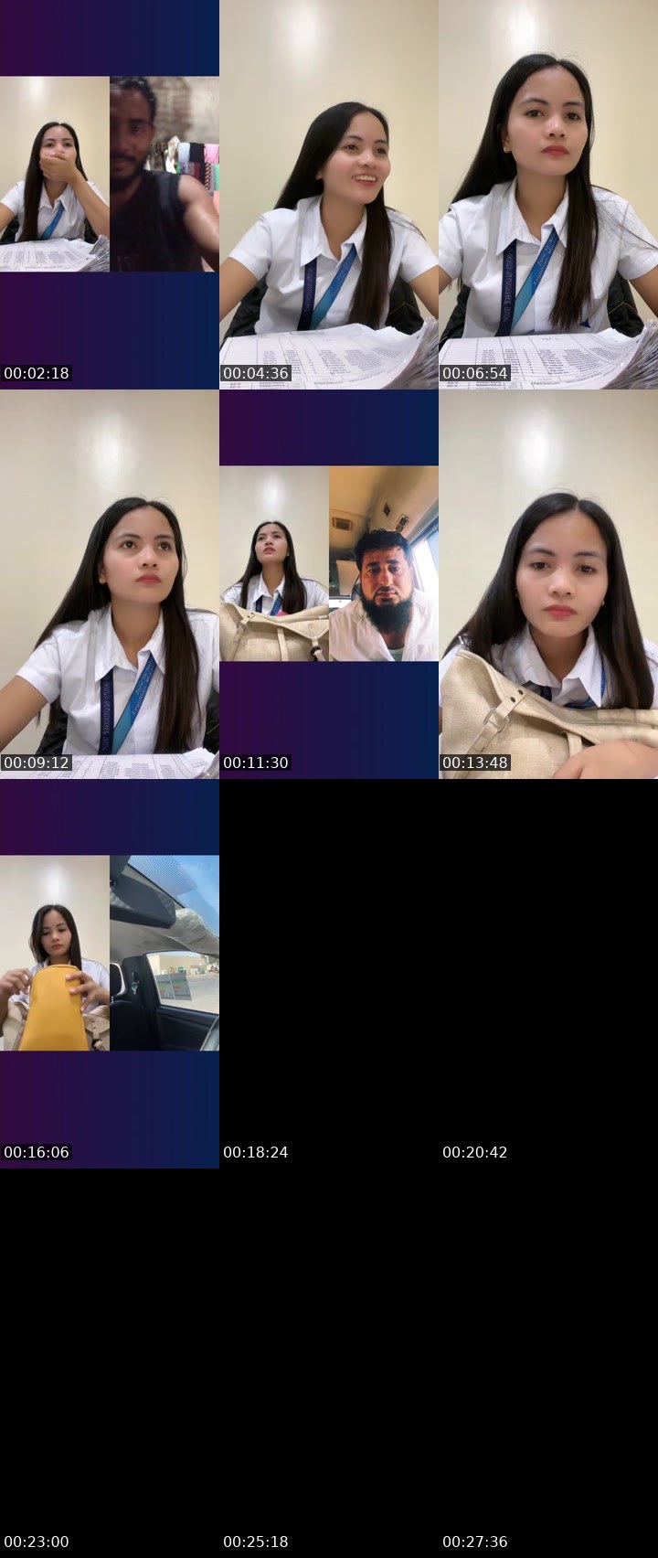 Contact-sheet preview of Chassy Sassy👏🏻's Liveme recording