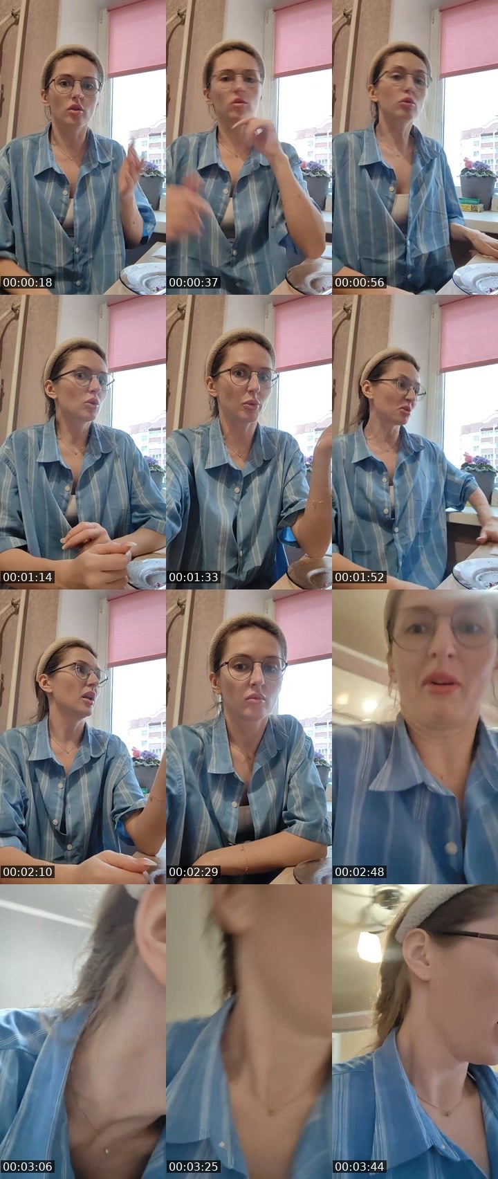 Contact-sheet preview of HELLena😈's Liveme recording