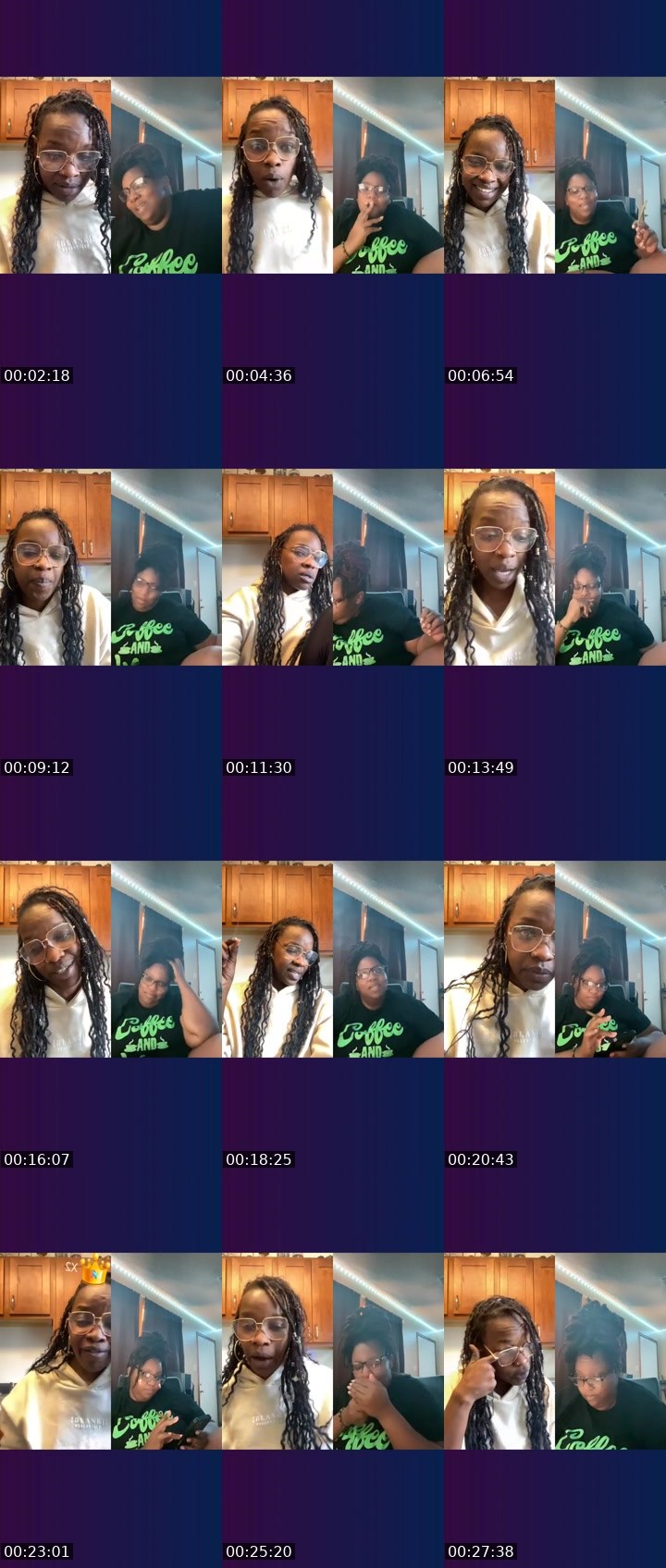 Contact-sheet preview of Sᴛᴏɴᴇʏ🤍💋's Liveme recording