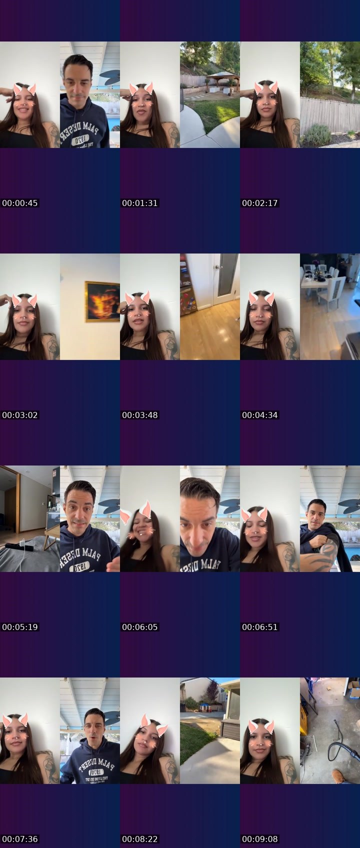 Contact-sheet preview of 𝓎 🐆's Liveme recording