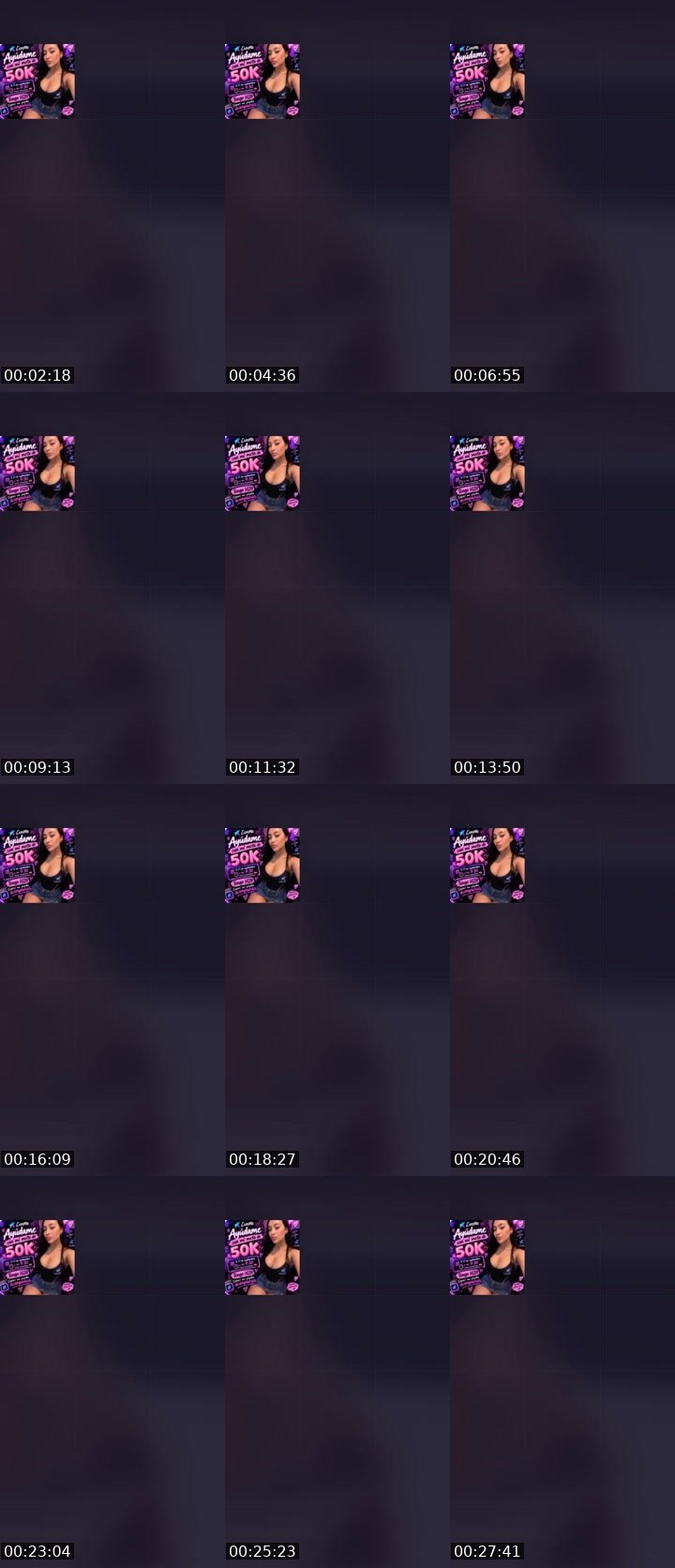 Contact-sheet preview of 50k🙏🏽❤️Cleopatra🪐's Liveme recording