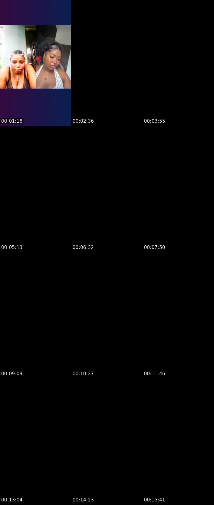 Contact-sheet preview of 🕊️CREAMY💜's Liveme recording