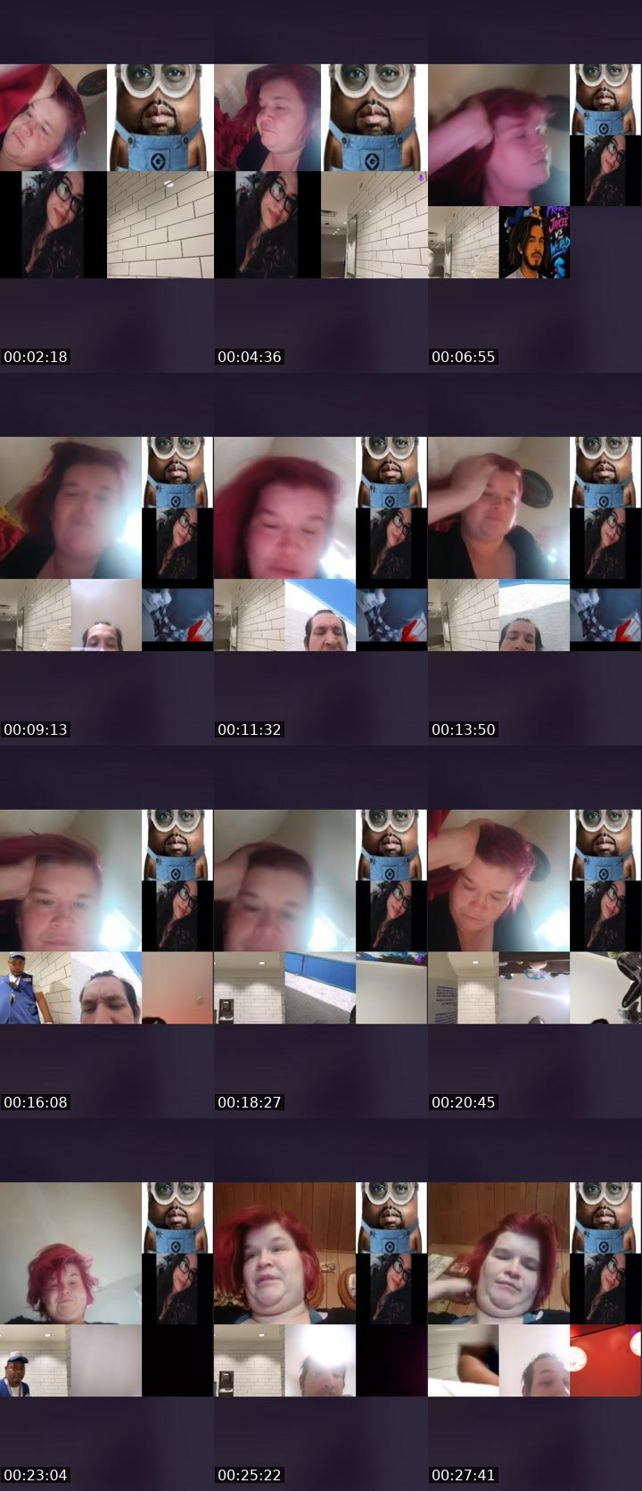Contact-sheet preview of April 🫶🫶's Liveme recording