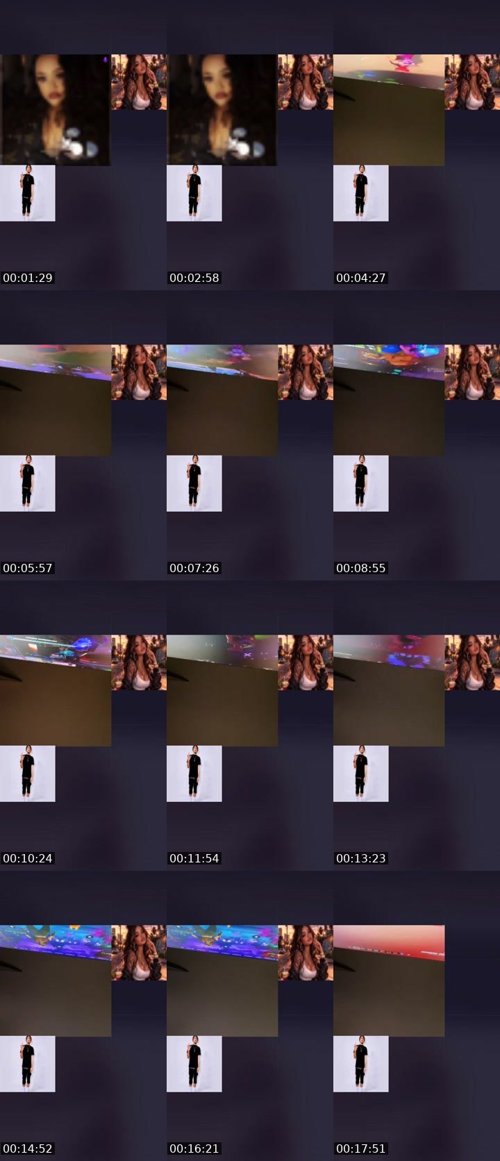 Contact-sheet preview of 𝕃𝕦𝕟𝕚🌙𝕋𝕦𝕟𝕖's Liveme recording