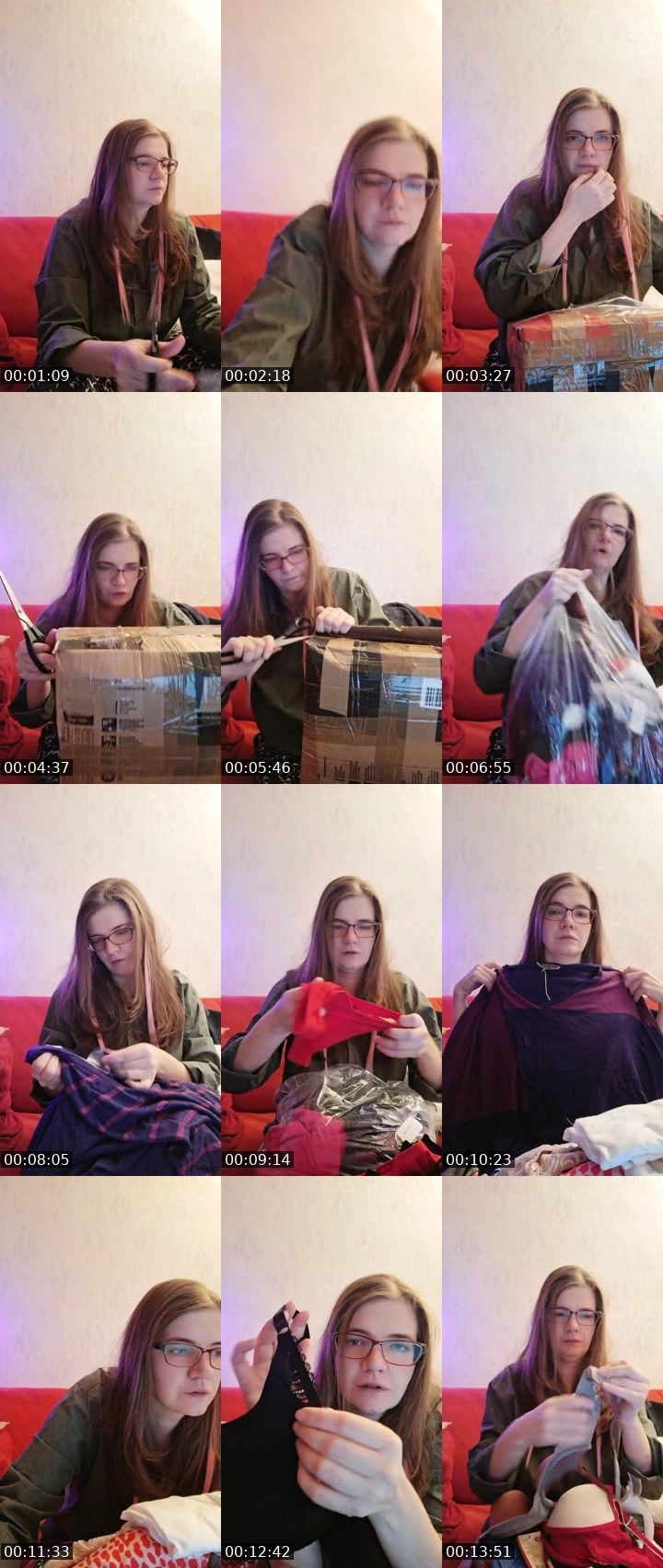 Contact-sheet preview of Selena Lyra's Liveme recording