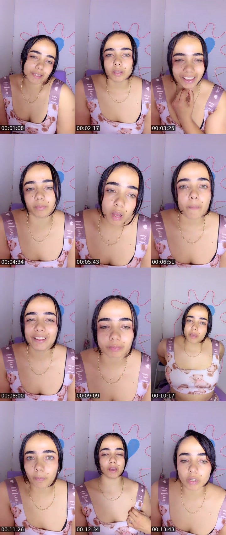 Contact-sheet preview of Caramelita's Liveme recording