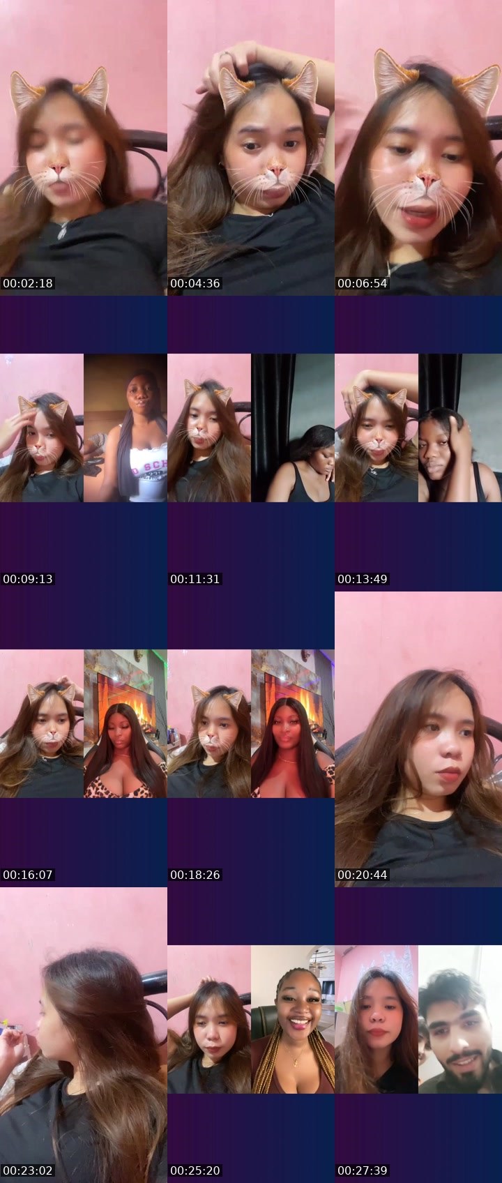 Contact-sheet preview of 👸🏻yna🔮📚's Liveme recording