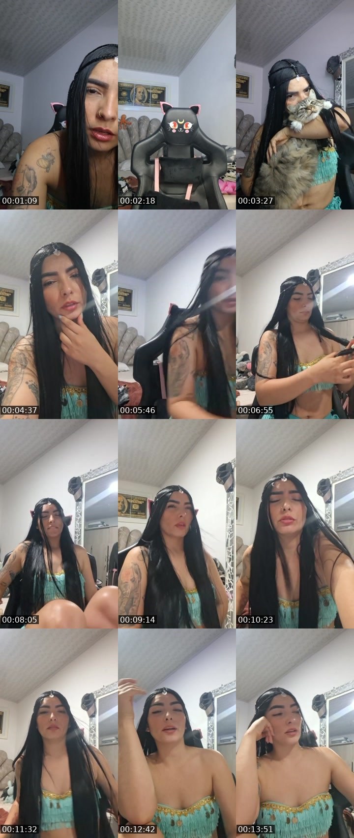 Contact-sheet preview of 🫦 flaka 🌈🔆's Liveme recording