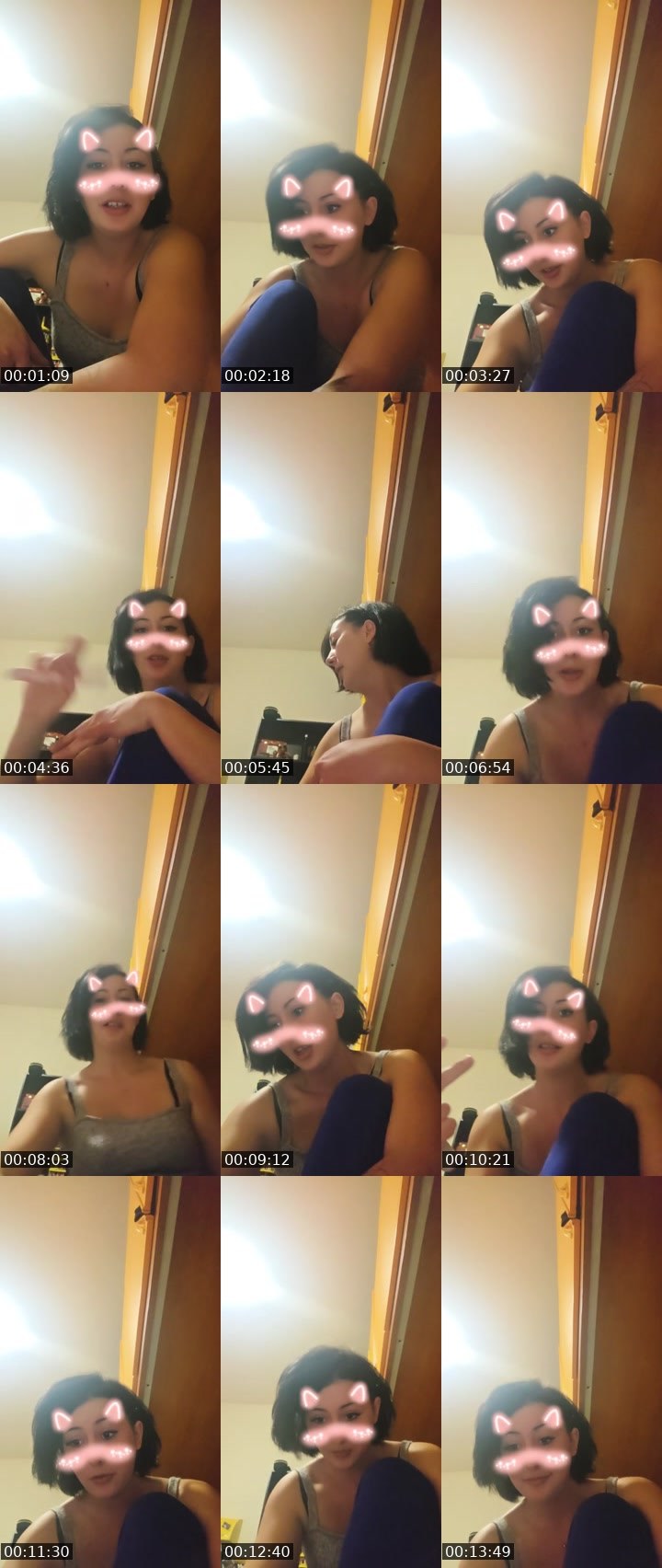 Contact-sheet preview of Chiara Tarlini's Liveme recording