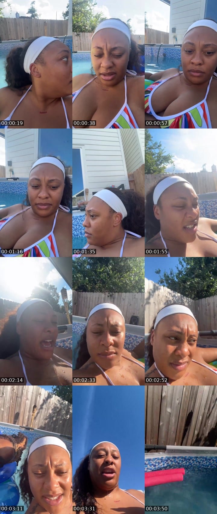 Contact-sheet preview of Ameliasage's Liveme recording