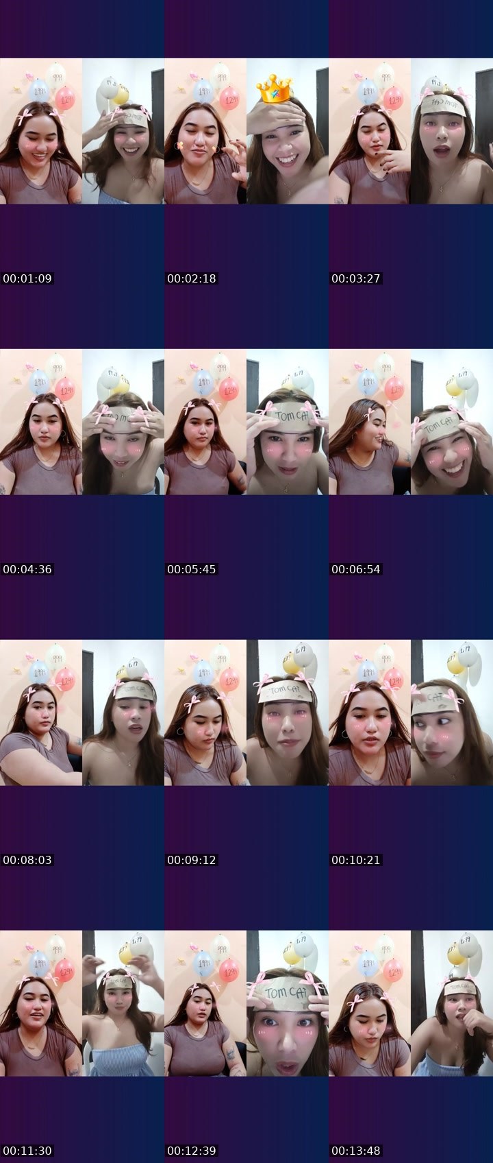 Contact-sheet preview of ✨️MëL🅾️N🍑's Liveme recording