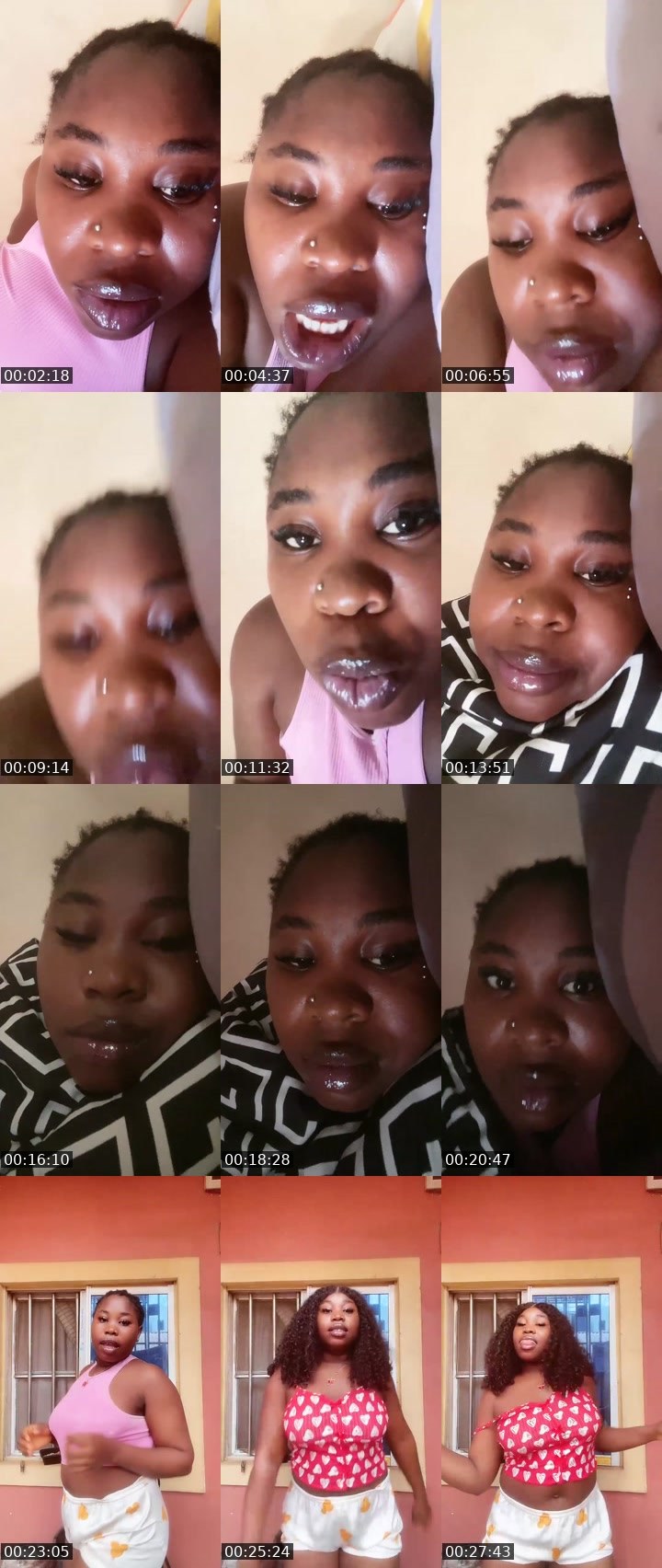 Contact-sheet preview of 4.5k🏦baby Sandra 🍫's Liveme recording
