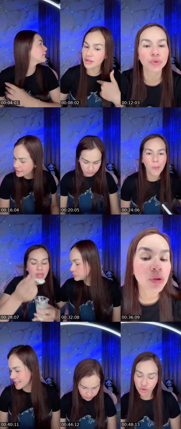 Contact-sheet preview of Sarah26🦋's Liveme recording