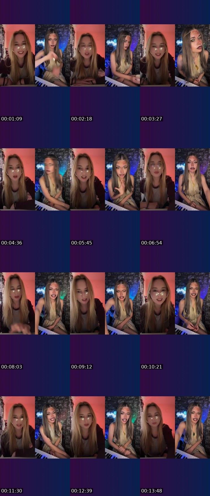 Contact-sheet preview of 🌿Lia Pixie🧝🏻‍♀️'s Liveme recording