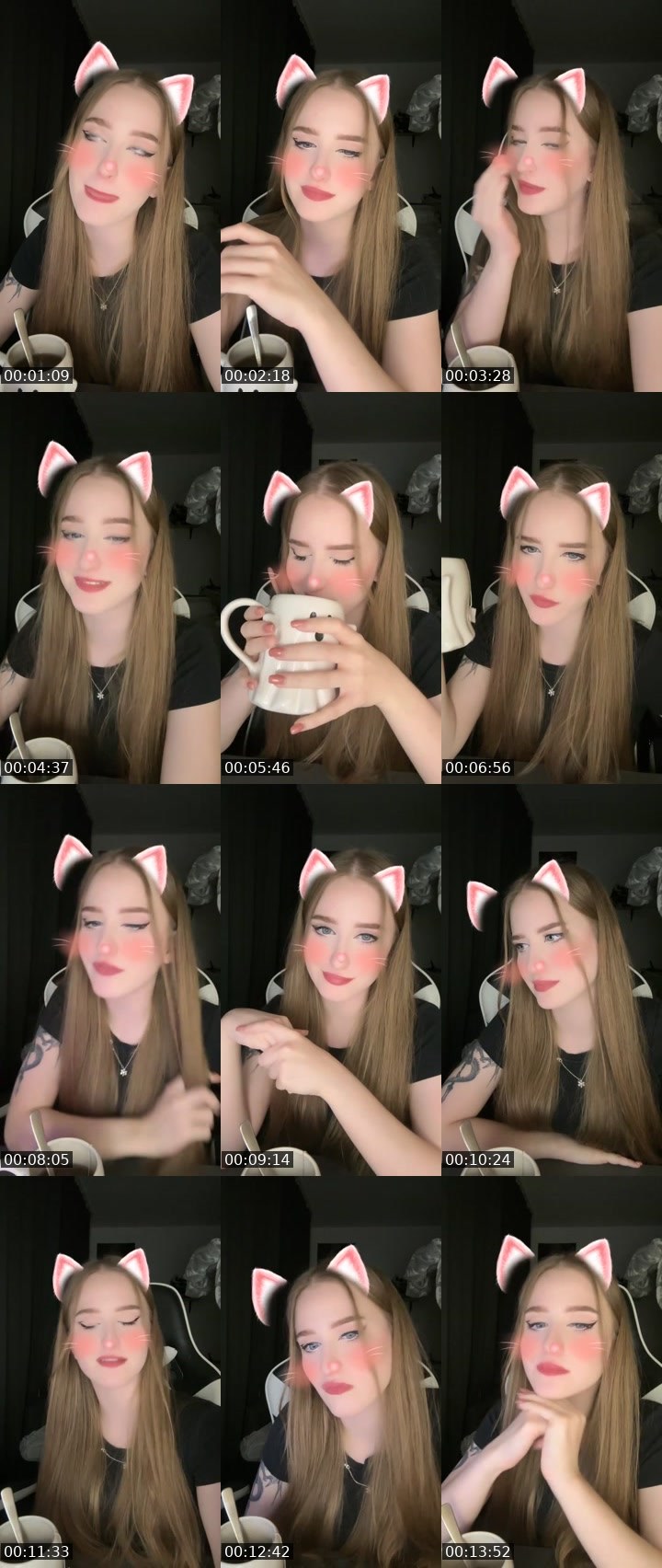 Contact-sheet preview of 💫 Ola 💫's Liveme recording