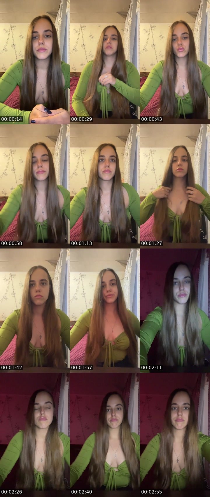 Contact-sheet preview of Dashka 🪽☺️'s Liveme recording