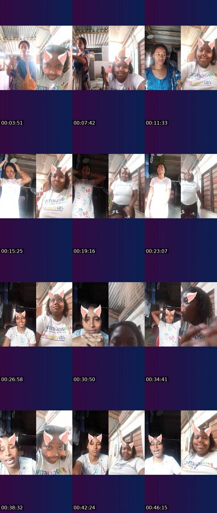 Contact-sheet preview of Nasly Moreno's Liveme recording