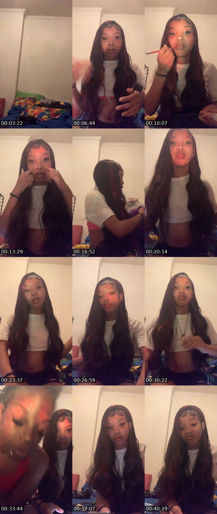 Contact-sheet preview of Kalena Lapresha's Liveme recording