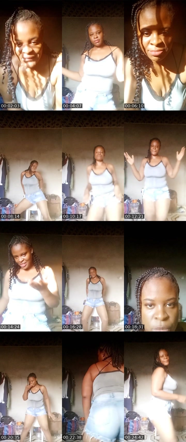 Contact-sheet preview of Oma Ella's Liveme recording