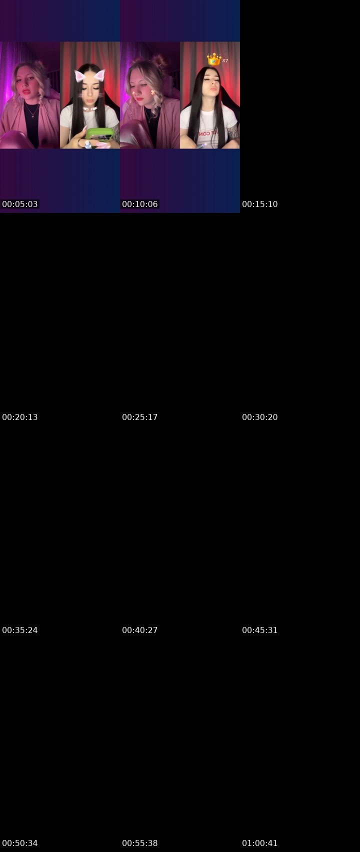 Contact-sheet preview of 🍰𝑲𝒔𝒆𝒏𝒊𝒊𝒂's Liveme recording