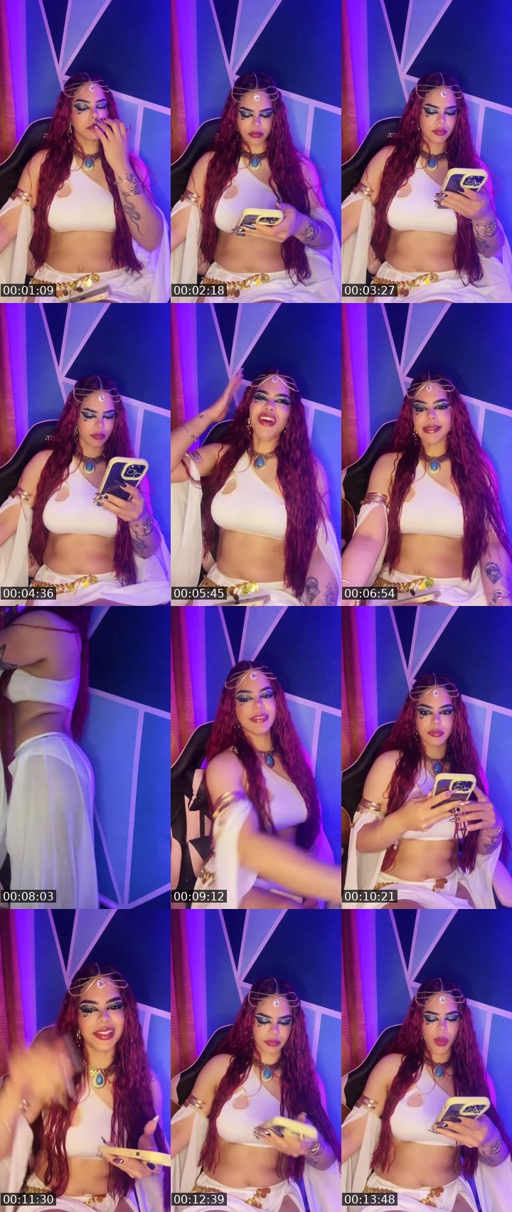 Contact-sheet preview of ❥🐠𝓛𝓮𝓼𝓵𝔂𝓮🧿🪽's Liveme recording