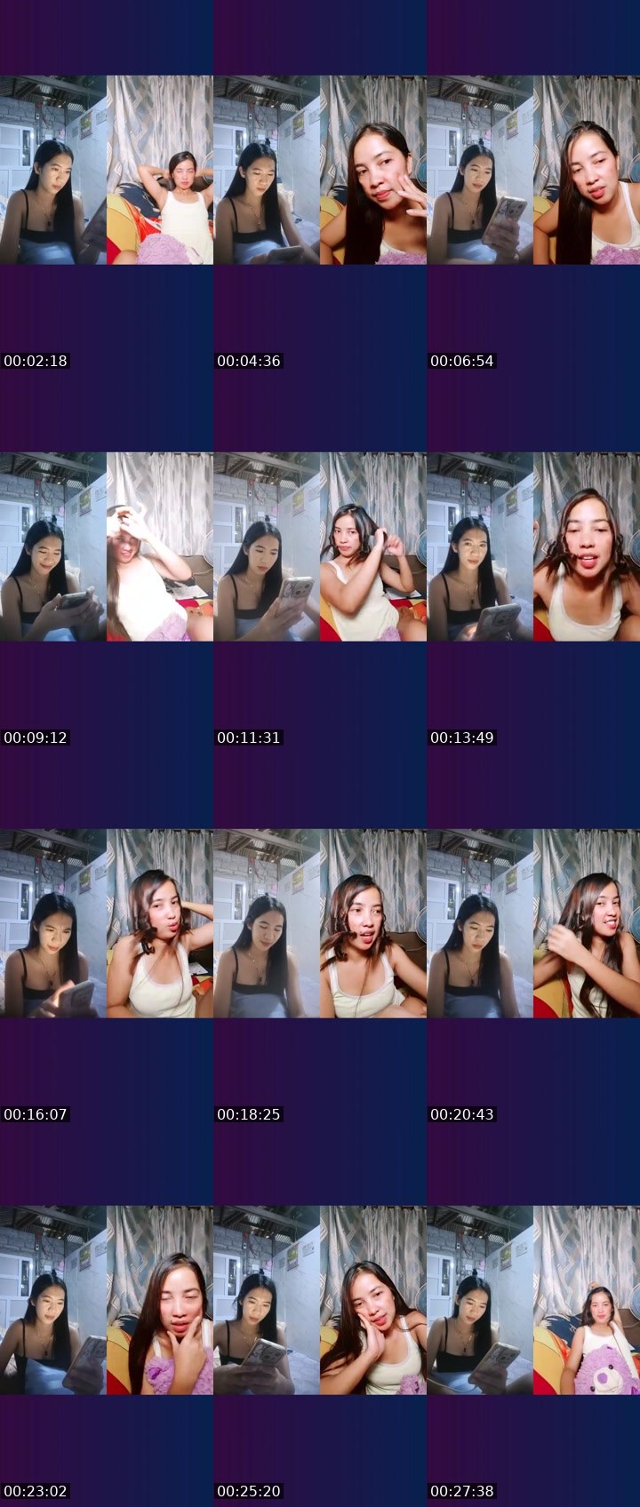 Contact-sheet preview of 👸Kelly (NP)🦸's Liveme recording