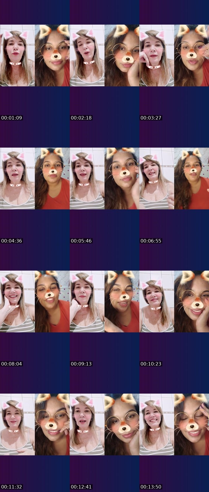 Contact-sheet preview of Bel Vida1k's Liveme recording