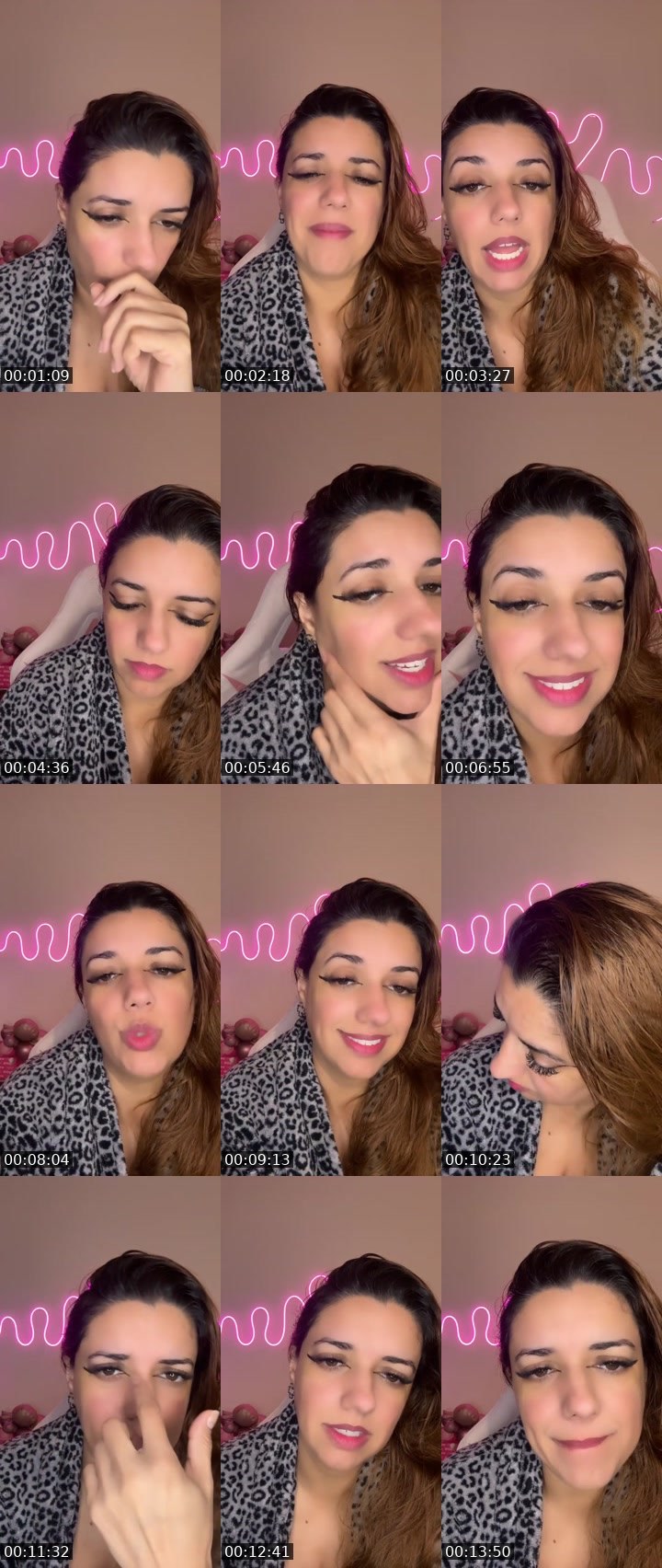 Contact-sheet preview of Line Ribeiro 😎's Liveme recording