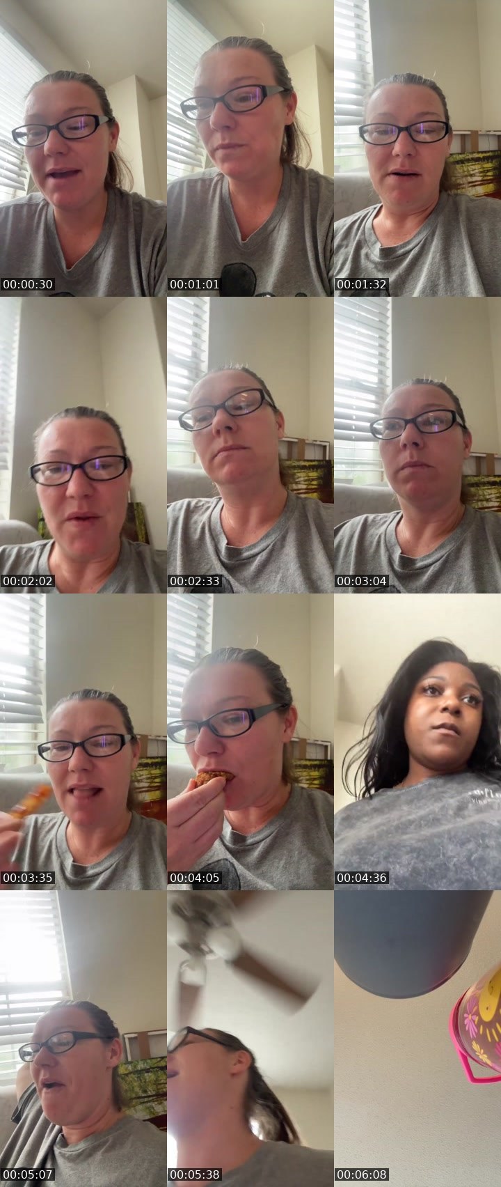 Contact-sheet preview of AmberSmith91's Liveme recording