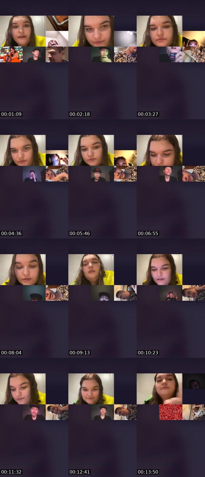 Contact-sheet preview of ᴴⁱˢʷⁱᶠᵉ💍's Liveme recording