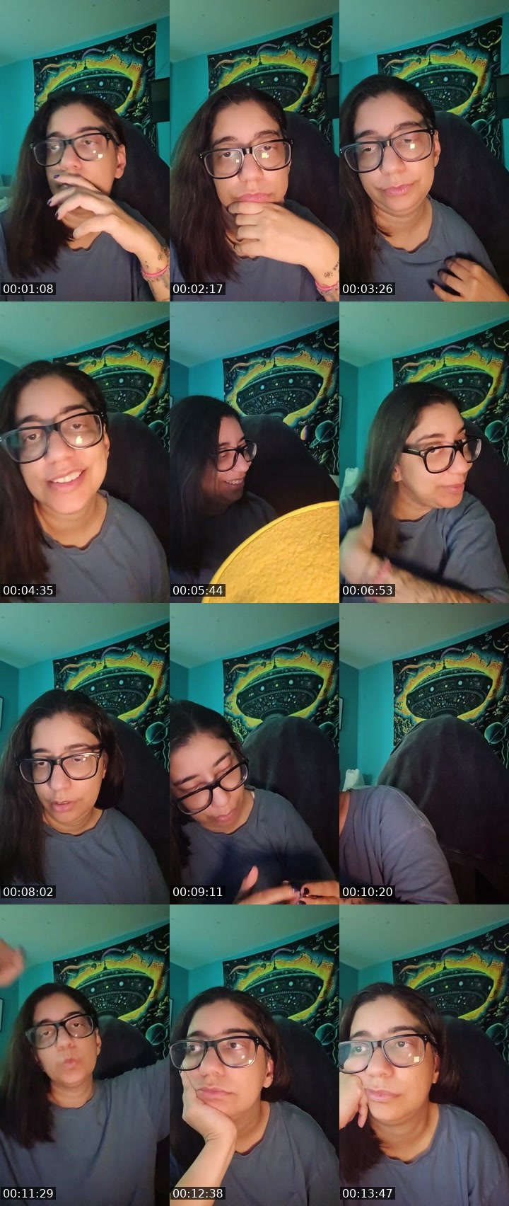 Contact-sheet preview of Manisha🖖👽🖤's Liveme recording