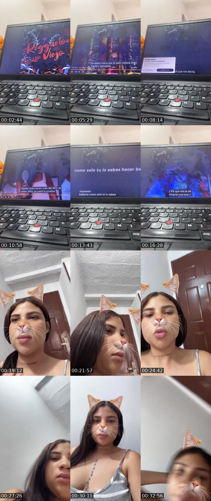 Contact-sheet preview of 🌐lizeth🎀 🌐's Liveme recording
