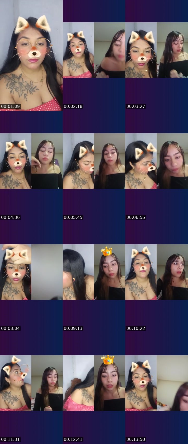 Contact-sheet preview of 👑⃤Lizmar✨🌻's Liveme recording