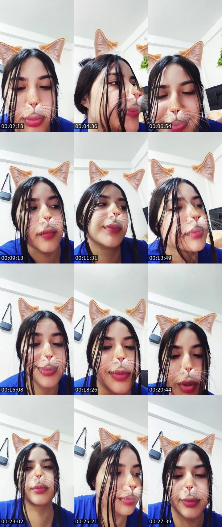Contact-sheet preview of 👑⃤ Danielita🐰's Liveme recording