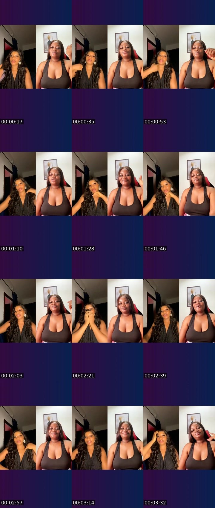 Contact-sheet preview of STAR✨🏦's Liveme recording