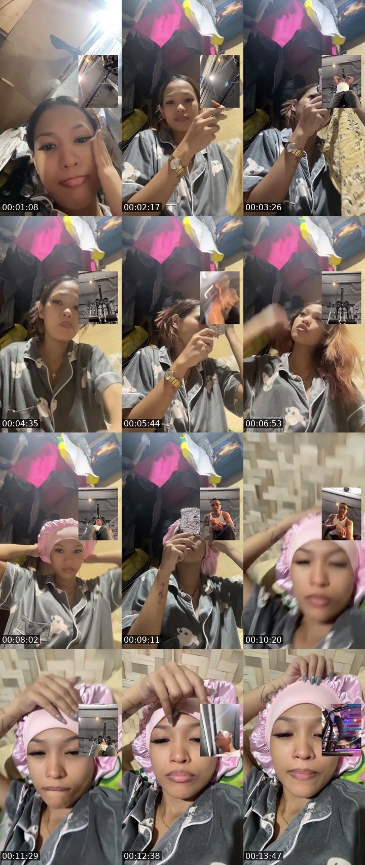 Contact-sheet preview of 👨‍🍳ᴹⱽᴾchloe 𐙚's Liveme recording