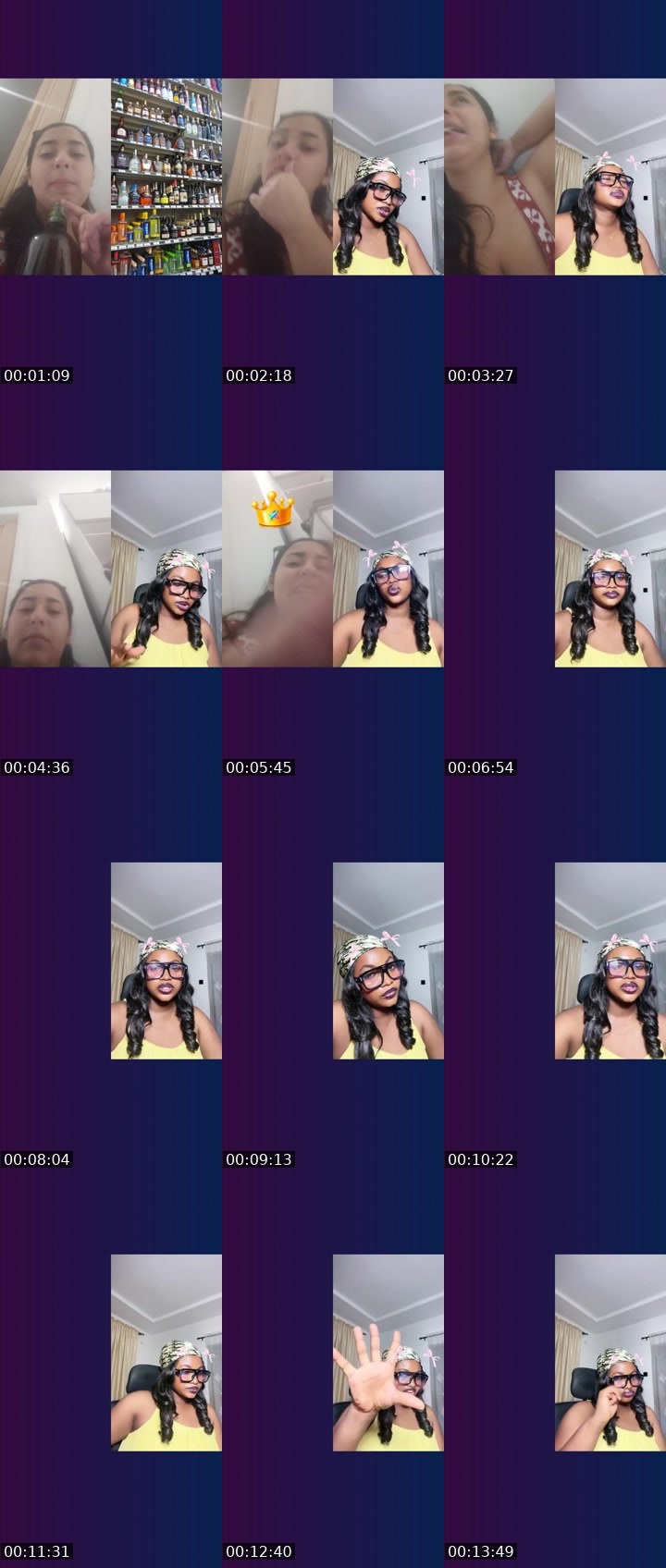 Contact-sheet preview of 𝒟ℴ𝓇𝒾 🧸's Liveme recording